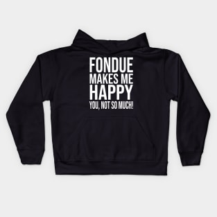 Fondue Cheesy Indulgence Dive into the World of Gooey and Delicious Fondue  Merch For Men Women Kids Food Lovers For Birthday And Christmas Kids Hoodie